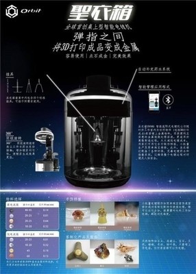 國際始創(chuàng)桌上型智能電鍍設備 為3D打印產品披上“金屬圣衣”